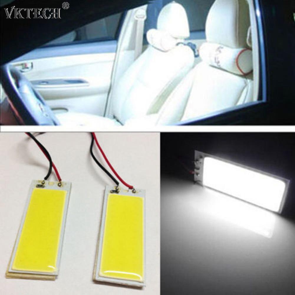 2pcs Xenon LED Auto Interior Light Bulb Reading Lamp Auto Ceiling Panel Lamp Compartment HID White 36 COB