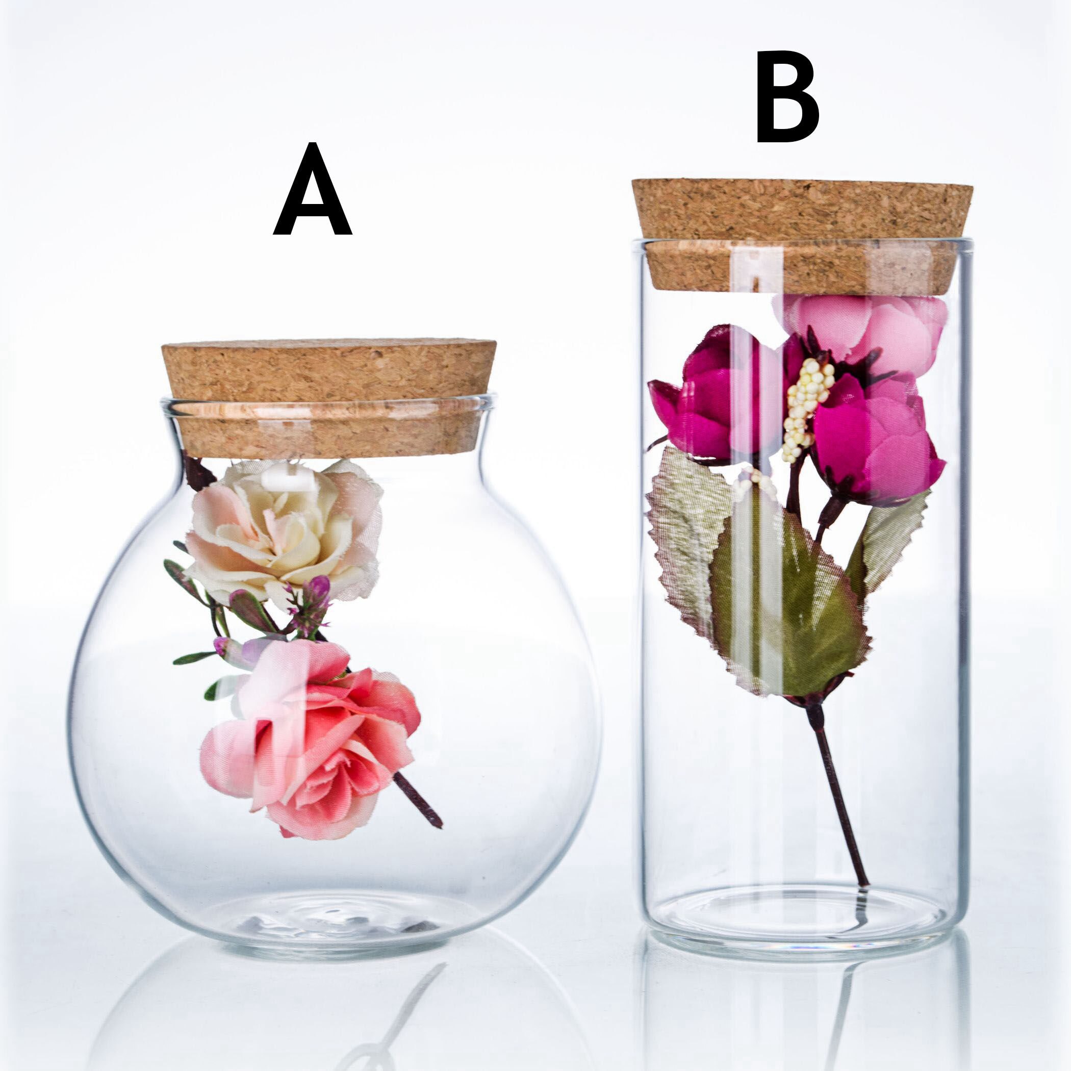 Pantry Organization and Storage Jars Glass Kitchen Food Containers w/ Wooden Lid