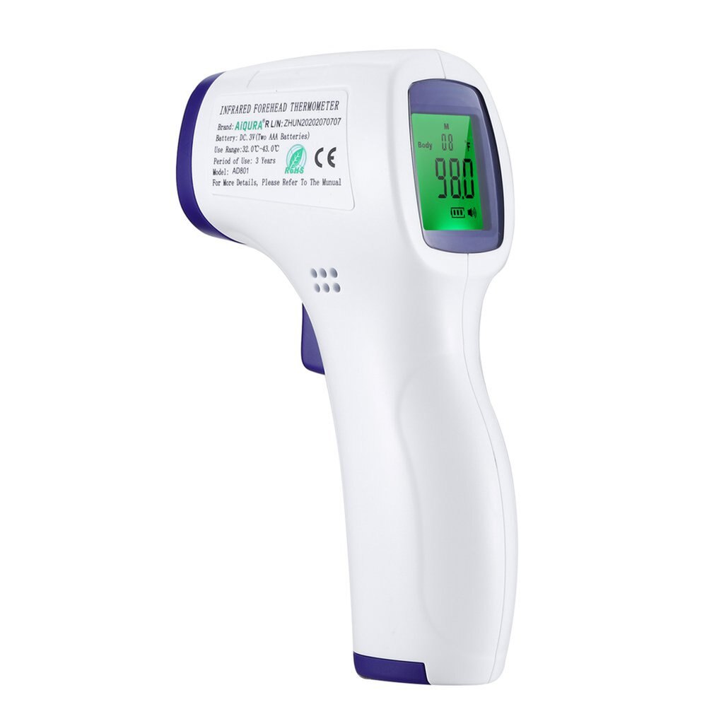 Non-Contact Infrared Thermometer Handheld Infrared Thermometer High Precision Measures Body Temperature