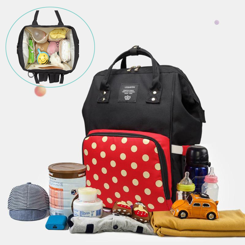 LEQUEEN Brand Baby Diaper Mummy Bags Large Capacity Maternity Nursing Diaper Bags infant Nappy changing bag Backpack Baby Care