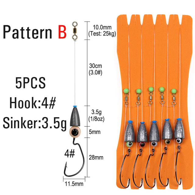 Wifreo Texas Rig Set Carolina Rig Kit accesorios de pesca de lubina anzuelo de manivela aparejos de pesca de carpa Boilies listos cebo señuelo de pesca: Blanco