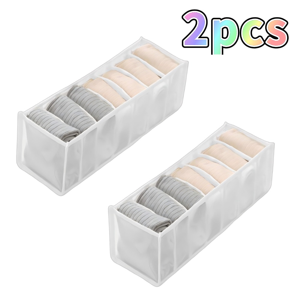 Foldable Drawer Organizers for Underwear, Socks, Bras - Closet Storage Boxes & Dividers: MULTI