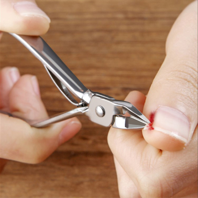 dedo cutícula de los pies alicate para uñas cortaúñas cortador de acero inoxidable tijera recortadora manicura herramienta de uñas 8,30