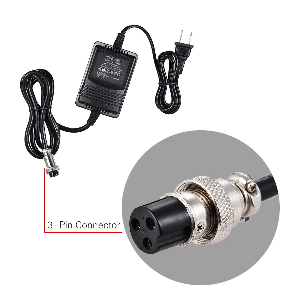 17V 600mA Mixing Console Mixer Power Supply AC 3-Pin Connector 110V Input US Plug for Yamaha MG16/MG166CX/MG166C/F4/F7/6FX