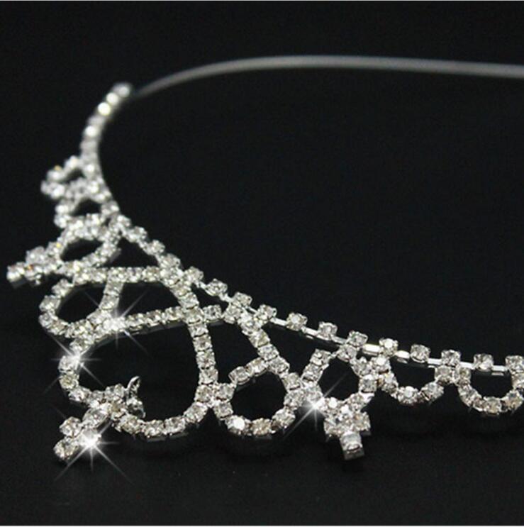 ¡NOVEDAD DE ! Tiara bonita con forma de corazón y Corona de princesa, diadema de diamantes de imitación, accesorios para el pelo, joyería para niña de boda diadema para dama de honor