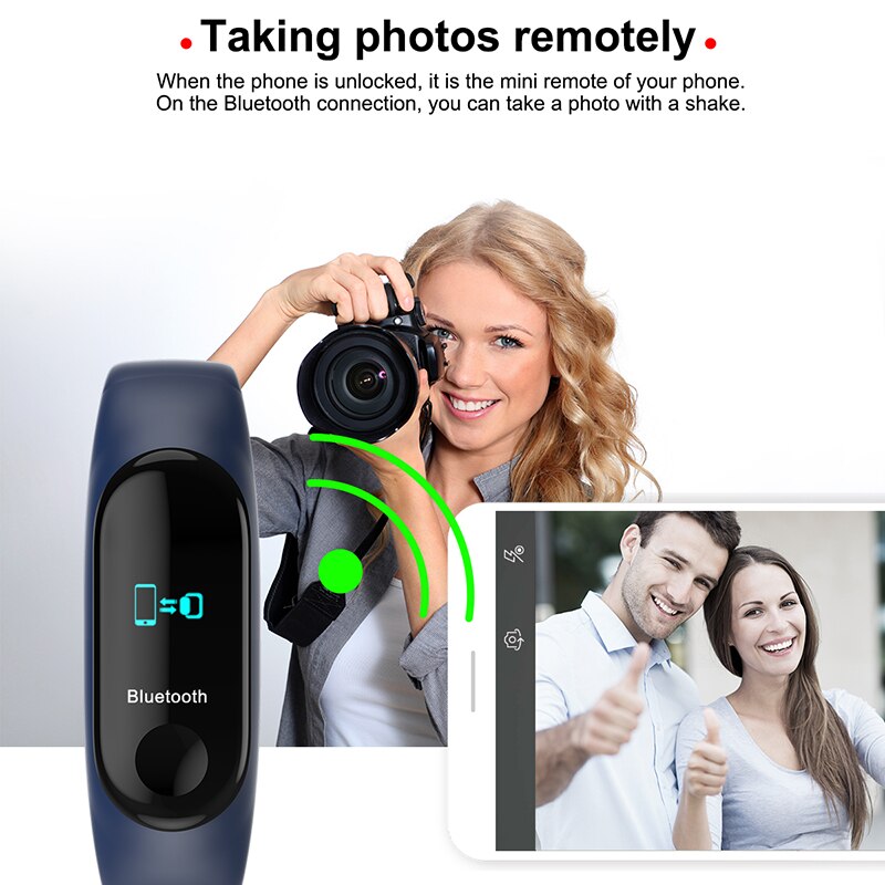 Smart Bracelet Blood Pressure M3 Fitness Tracker Watch IP67 Swimming Waterproof Tracker Heart Rate Monitor Smartband Men Women