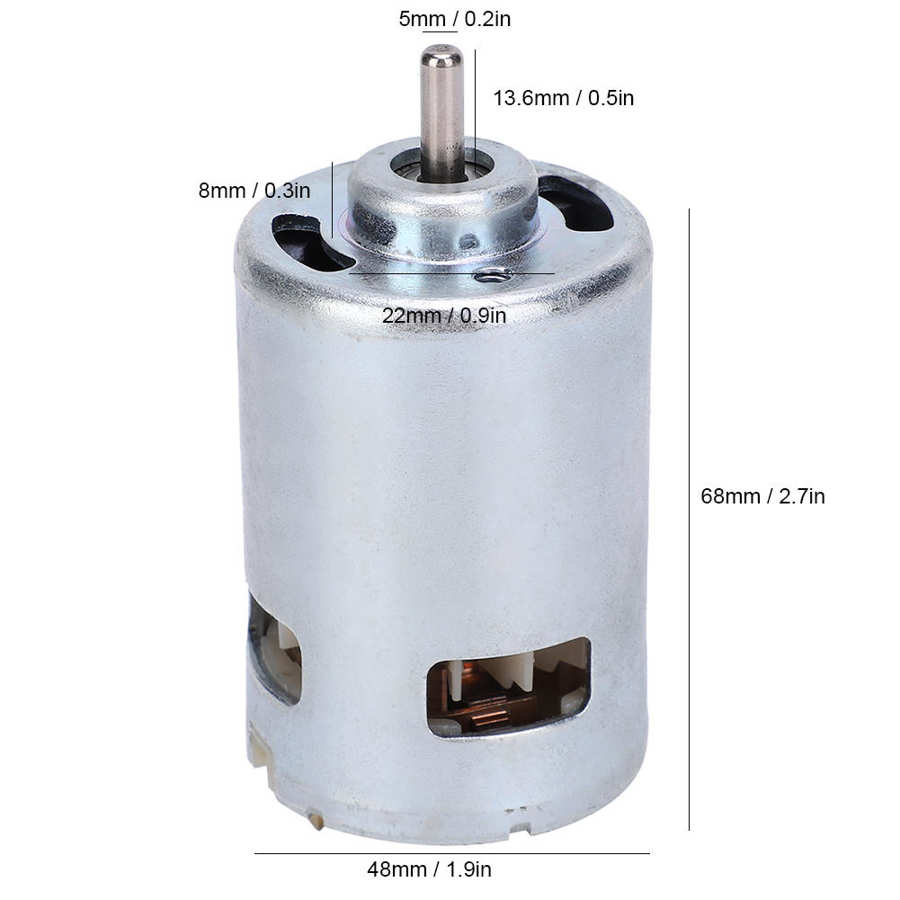 DC12‑24V DC Motor 280W 885 High‑Speed for DIY Power Equipment 13000rpm/26000 rpm