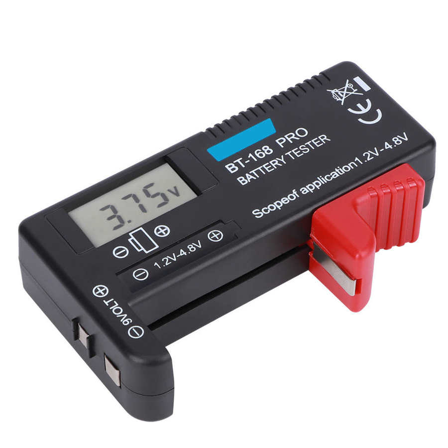 Batterijcapaciteit tester bt168pro digitale lcd batterij tester 1.2v naar 4.8v batterij checker voor kleine batterijen knoopcel