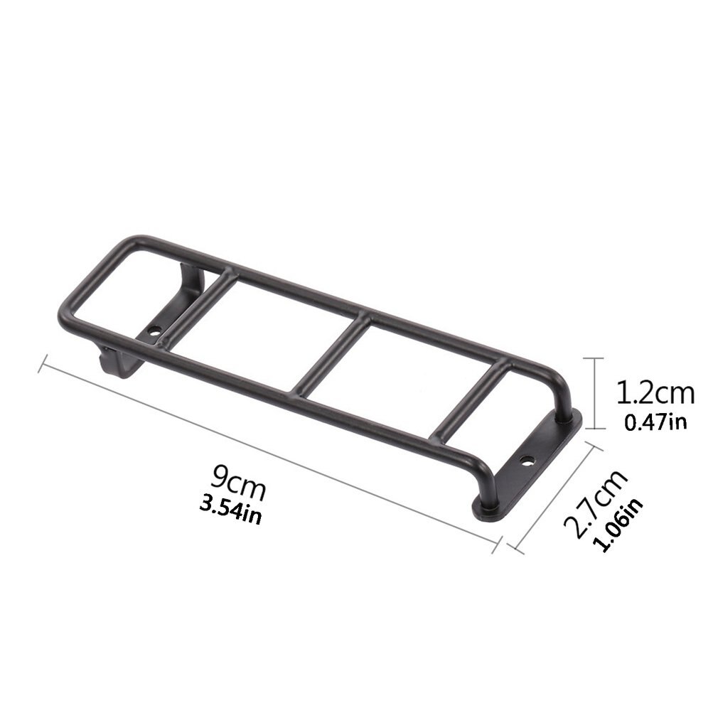 Voor CC01/ SCX10 Klimmen Auto Zwart Universele 4-Stap Metalen Ladder Afstandsbediening Model Vervangbare Upgrade Accessoires