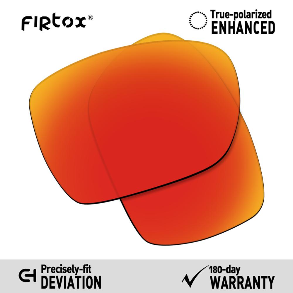 Firtox True UV400 Polarized Lenses Replacement for-Oakley Deviation OO4061 Sunglasses (Compatiable Lens Only) - Multiple Colors: Red-Polarized