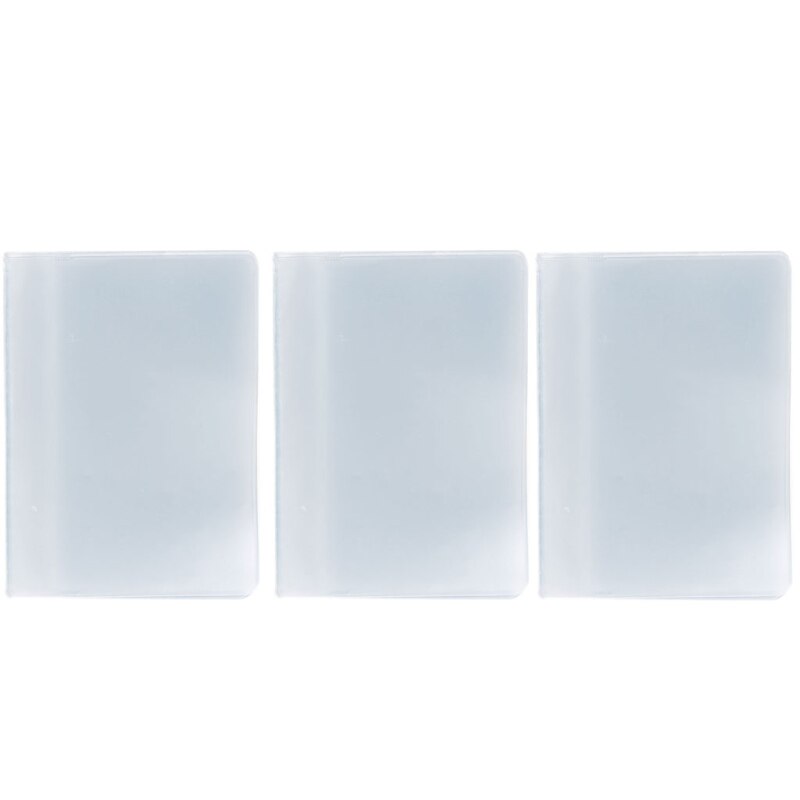 Thinkthendo plast pvc genomskinlig påse namn id kreditkortshållare väska organizer keeper ficka
