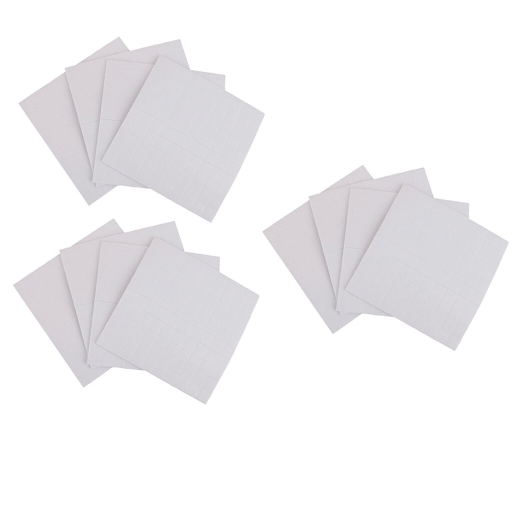 24 Sheets 2mm Thick 3D Foam Tape Stick on Foam Dots for Craft DIY Art, Scrapbooking, Cardmaking, Office Supplies	- White