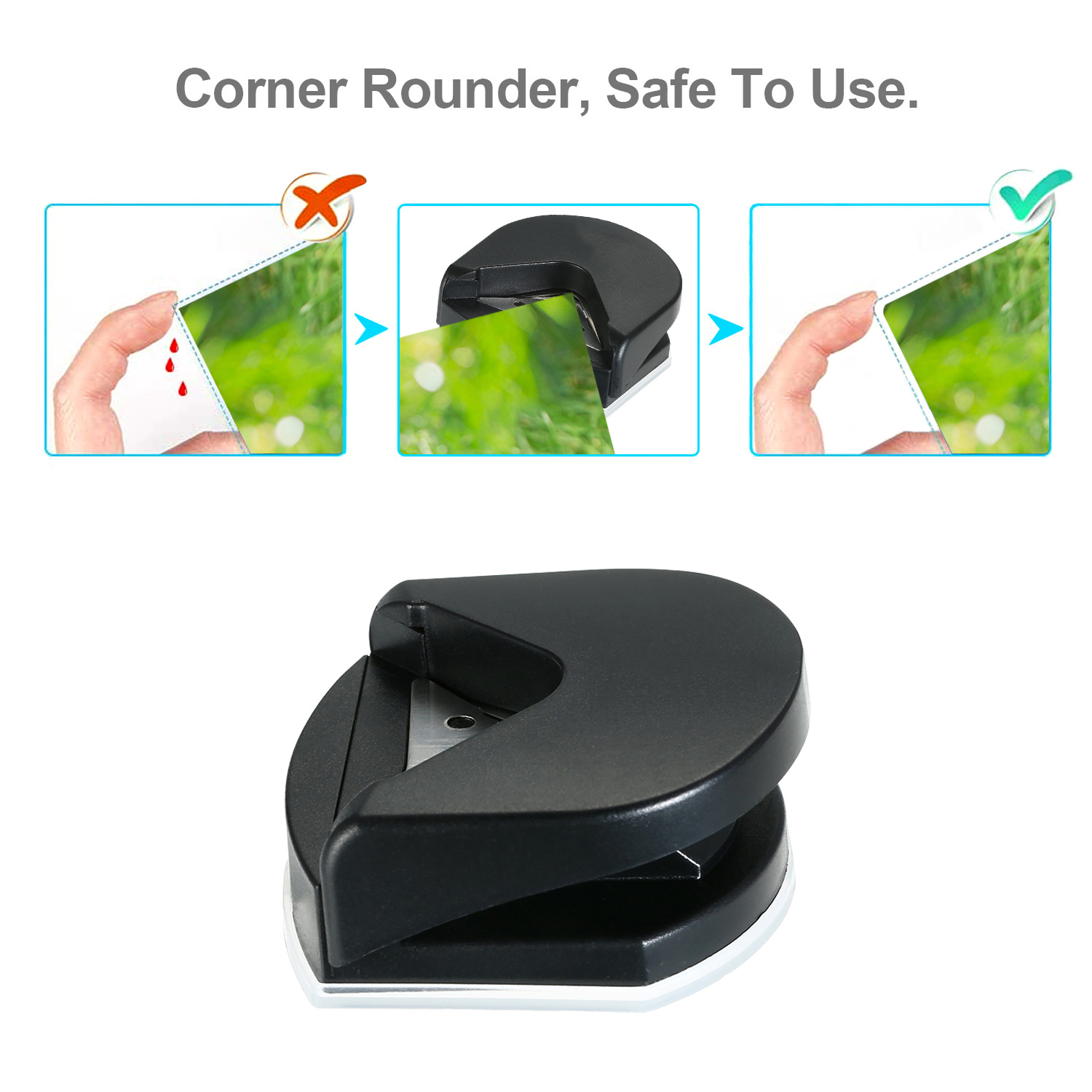 Office and Cold Laminator Machine w/ Paper Cutter Corner Rounder for A4 Document Photo Plastic Film Roll Laminator