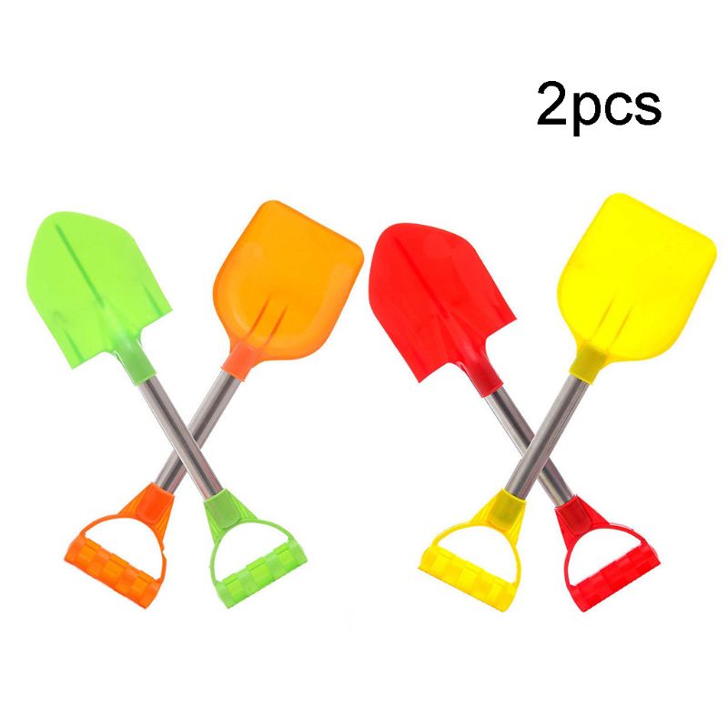 2 Stks/set Kinderen Zomer Strand Speelgoed Kids Outdoor Graven Zand Spelen Sneeuw Schop 77HD: Default Title