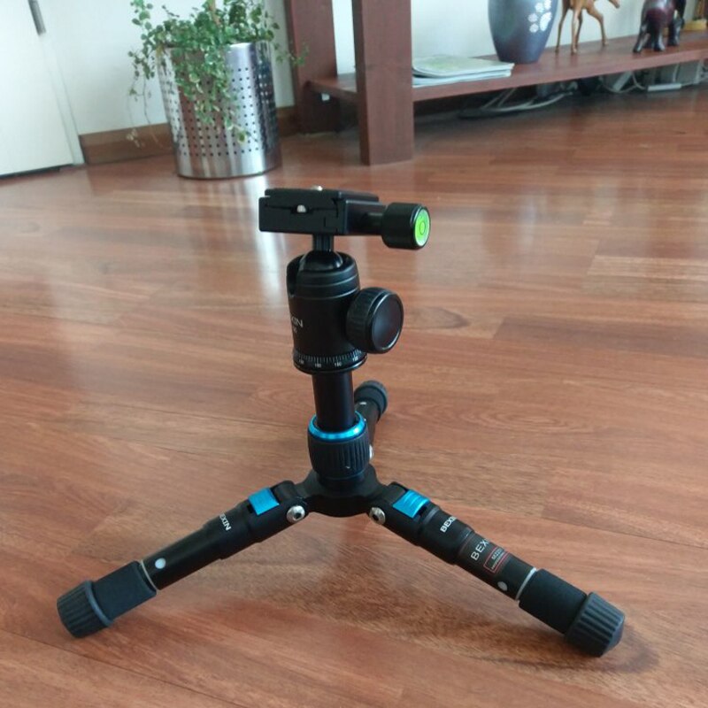 Bexin-tripé para câmera de viagem ou alumínio, acessórios para fotografia, pequeno, com cabeça redonda