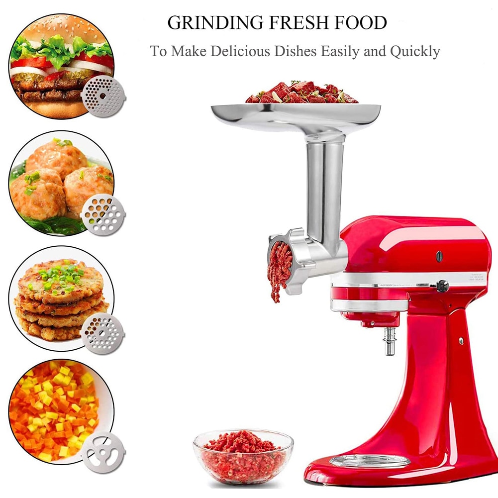 Meat Grinder Attachement Meat Mincer Sausage Stuffer Accessories for KitchenAid Stand Mixers