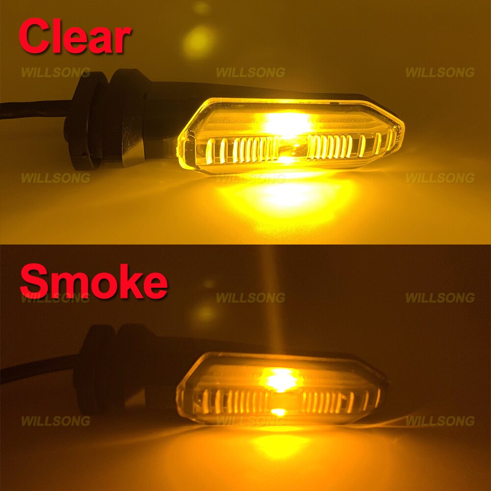 La parte trasera delantera luz LED de intermitente lámpara intermitente indicador para KAWASAKI Z/125/250/300/400/650/750/800/900/1000 Z650 Z900 de la motocicleta