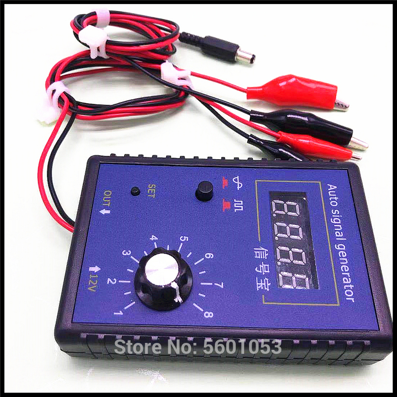 Automobile Signal Simulator Led display Generator Car Hall Sensor and Crankshaft Position Sensor Signal Tester Meter 2Hz to 8KHz