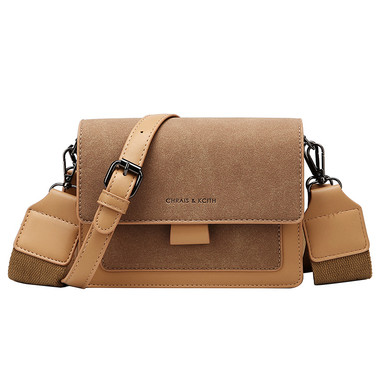 Petit sac carré chic pour femme, large bandoulière, polyvalente, sac messager unique initié, sac tendance