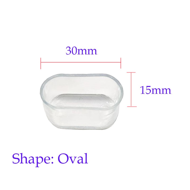8 stücke Silikon Stuhl Bein Caps Füße Pads Möbel Tisch Stuhl Bein Boden Füße Cap Cover Schutz Transparent möbel beine