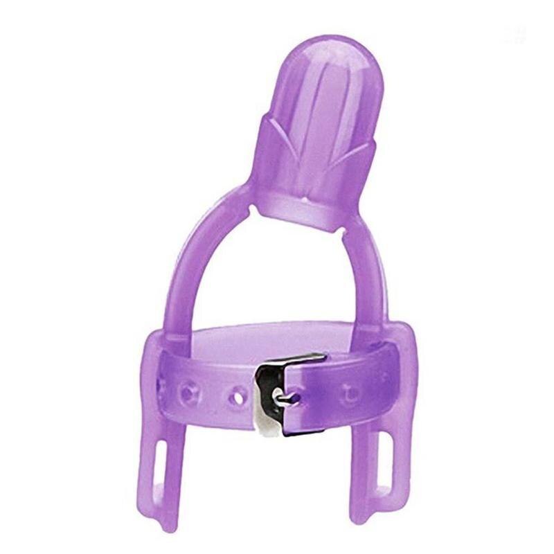 2 colori nuovo arrivo silicone non tossico senza reticolo bambino bambini bambino protezione dita fermare pollice succhiare cinturino da polso succhiare apparecchio: viola