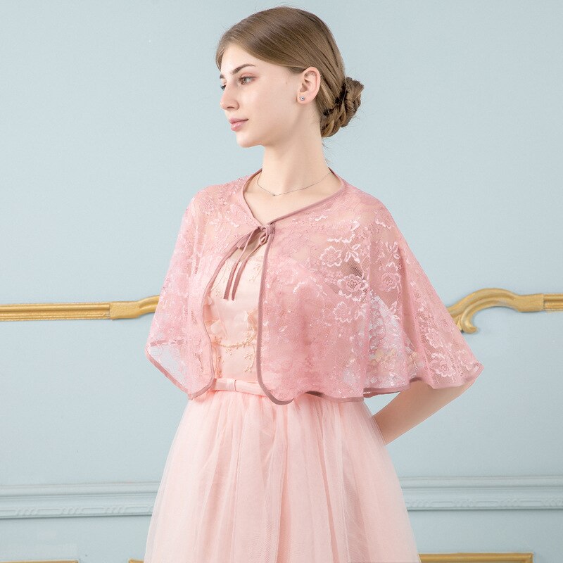 Veste de mariée élégante en dentelle, boléro, à la , châle, Cape de mariée, collection été: As Shows