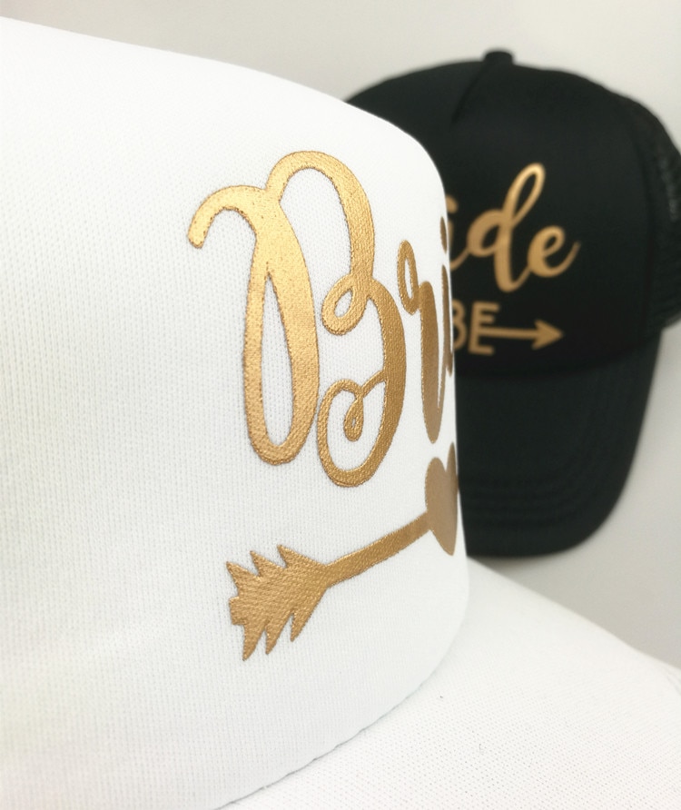 C &amp; Fung Bruid Stam Snapback Hoed Bruid om golden Arrow hoeden Meisjes bruiloft Strand vrijgezellenfeest gunsten trucker Hoed Cap