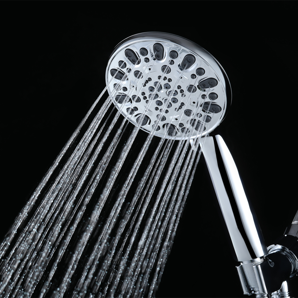 7 Function High Pressure Rain Shower Sprayer Set ABS Hand Held Shower Head Chrome Plated/Brushed Nickel Bathroom Shower Set