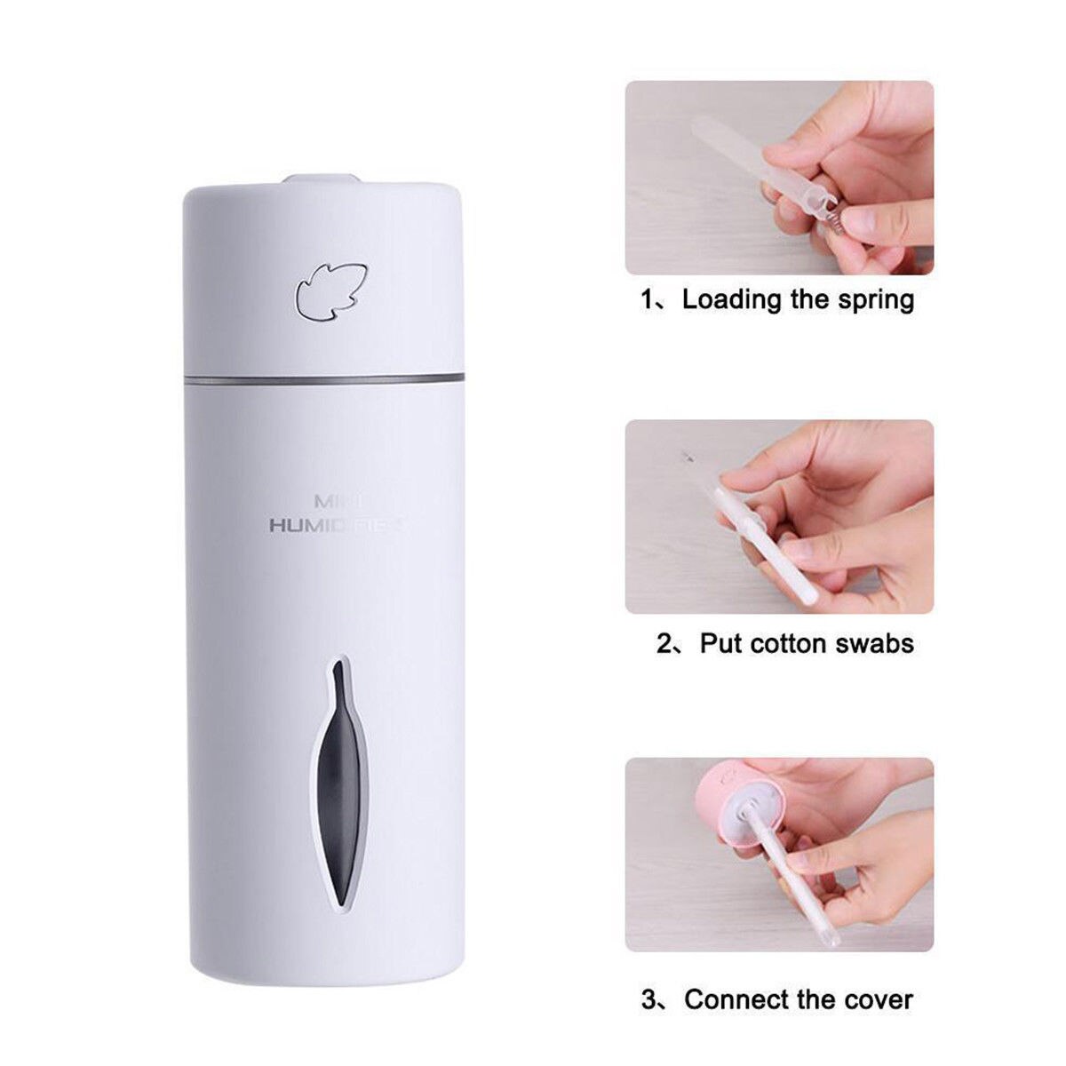 Air Purifier Cleaner Freshener Humidifier Ioniser Colour Changing LED Light UK