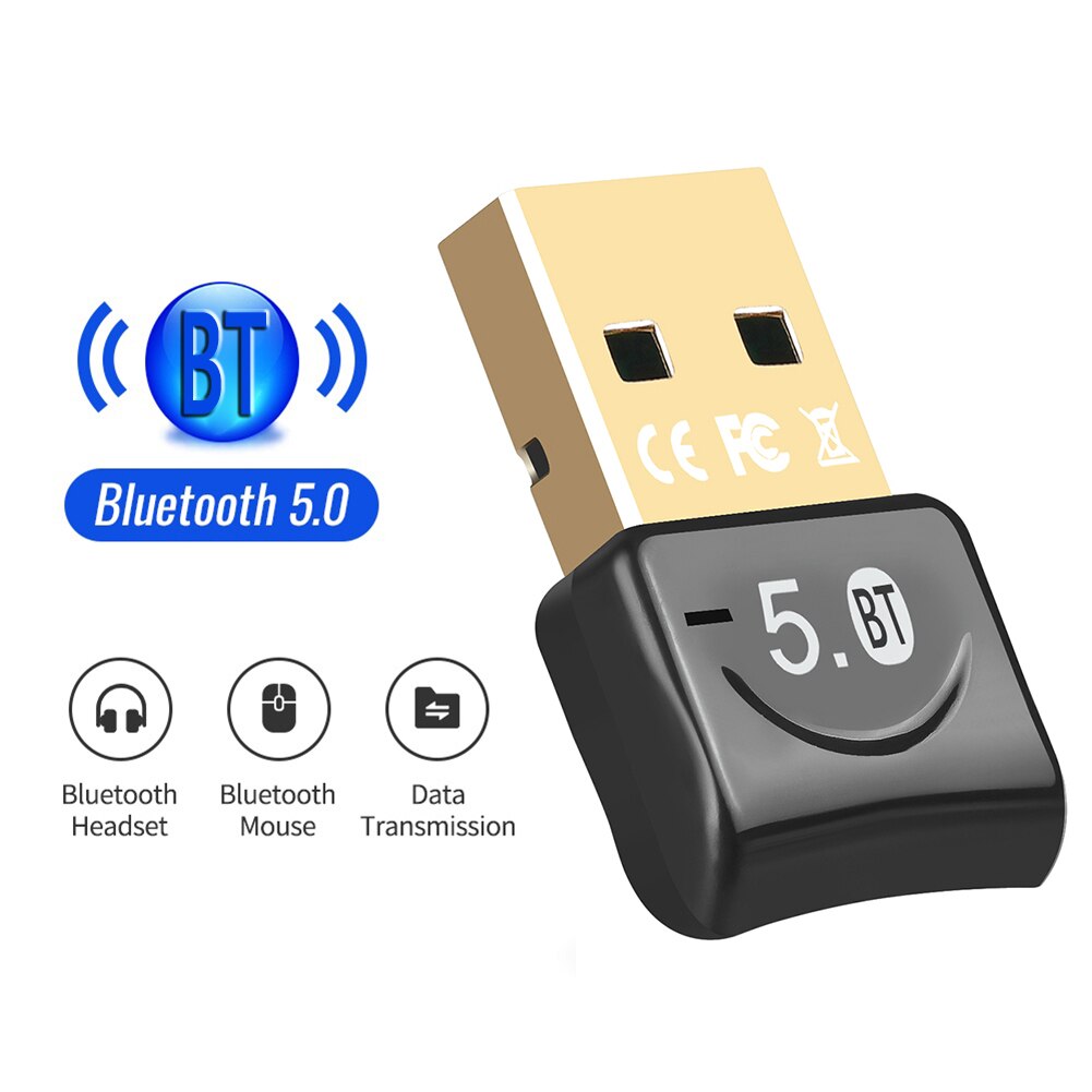 Portable Wireless Network Card Dongle 2.4GHz Bluetooth 5.0 WiFi External Receiver Adapter for Computer PC Laptop Networking Part