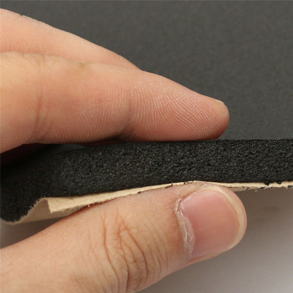 1x1m 10mm coche insonorizado aislamiento acústico sonido Deadener Material de espuma acústica coche Control de sonido Mat automotriz deadener pared