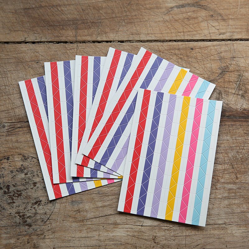 612 kpl/erä  (6 arkkia) tee itse värikäs valokuvakulmatarra leikekirjapaperi valokuva-albumikehys kuvakoristelu pvc-tarrat: Useita (6 kpl)