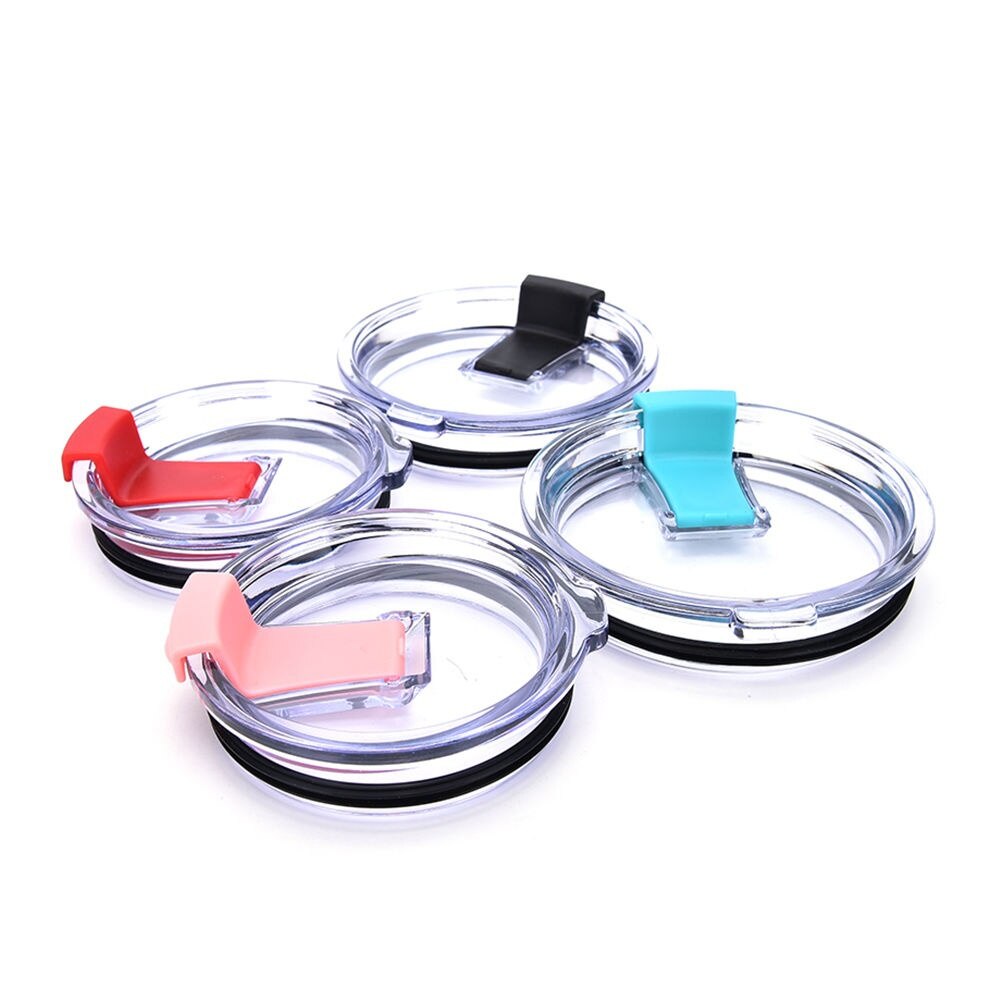 Water Bottle accessories Crystal Clear Tumbler Cup Splash Spill Proof Seals Lid With Slider Closure For 20/30oz bottle covers