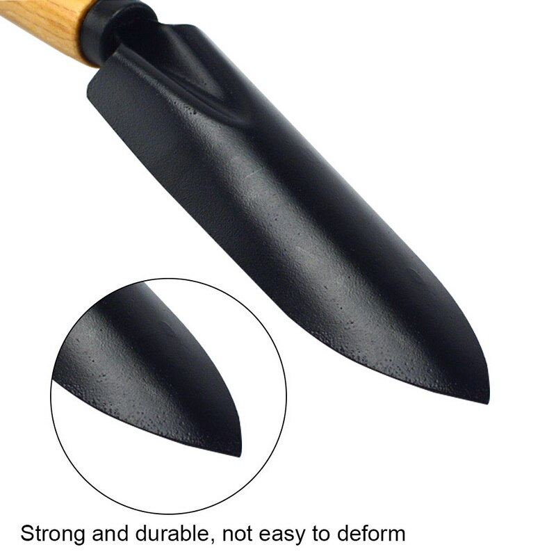Carbon Steel Garden Shovel Flower Planting Shovel Garden Wooden Handle Gardening Camping Digging Tools TaoHuaYuan Tool