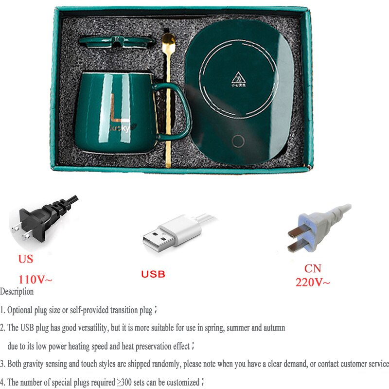 Mug Warmer USB Pad Electric Powered Cup Warmer Heat Beverage Mug Mat Keep Coffee Tea warm EU&US Plug Electric Heating Pad