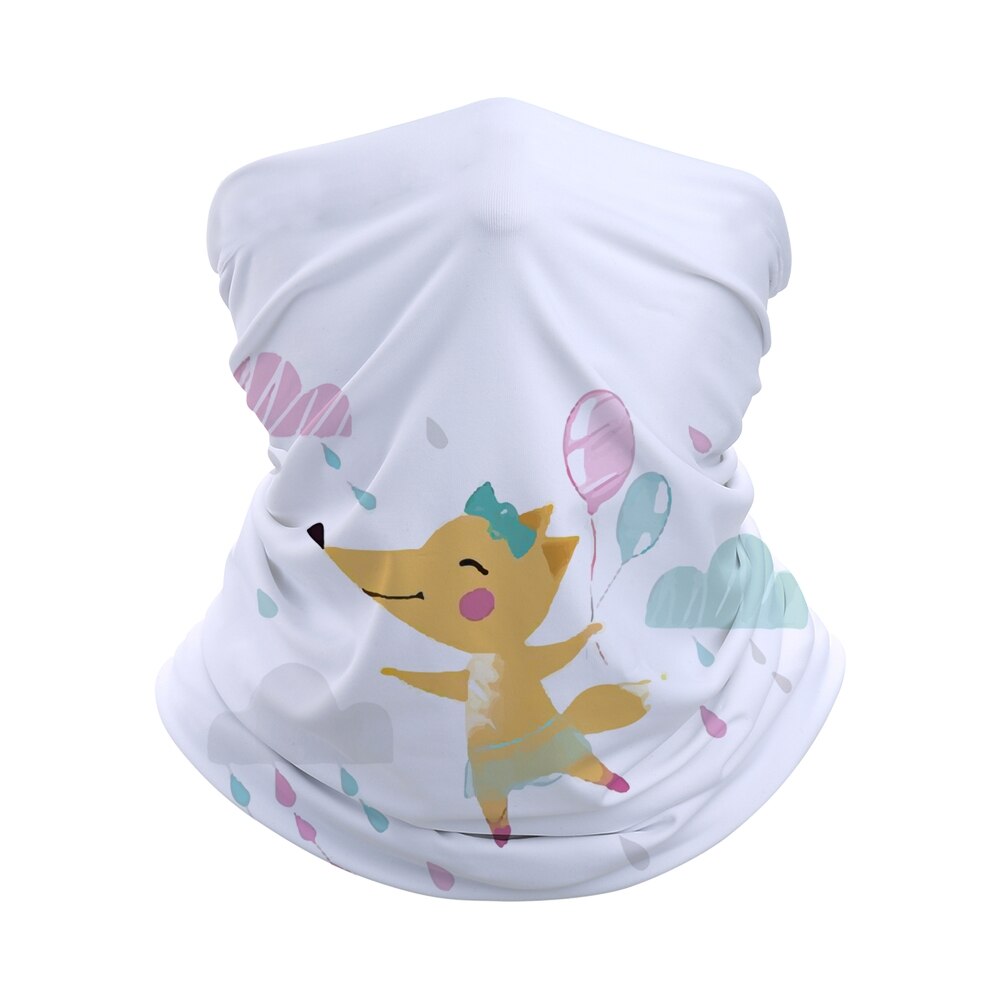 Bandana sans couture avec animaux à petits yeux pour enfants, bandeau, masque facial, écharpe tubulaire, cagoule, couvre-chef: A