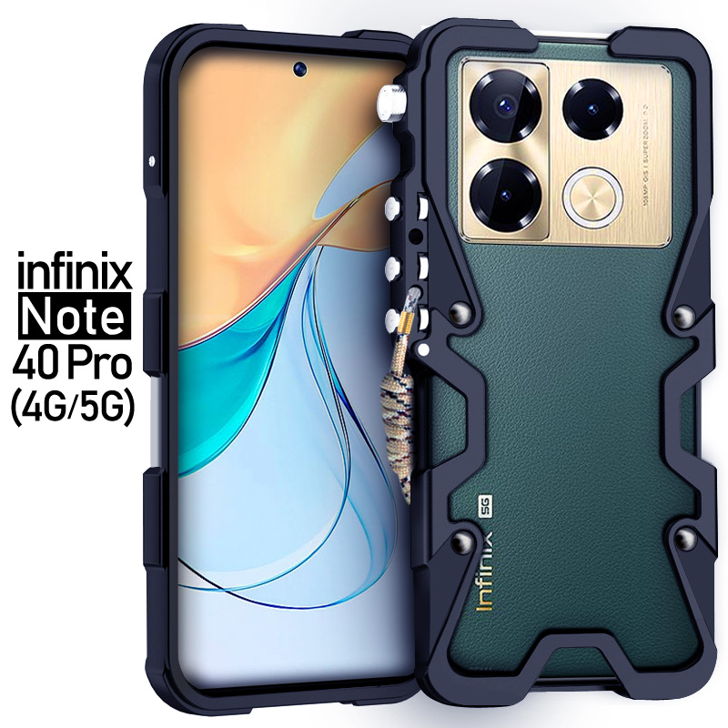 Carcasă metalică pentru infinix  gt 20 gt10 pro, cadru metalic din aluminiu, rezistentă la șocuri, pentru infinix note 30 40 pro zero 30: Roz bej