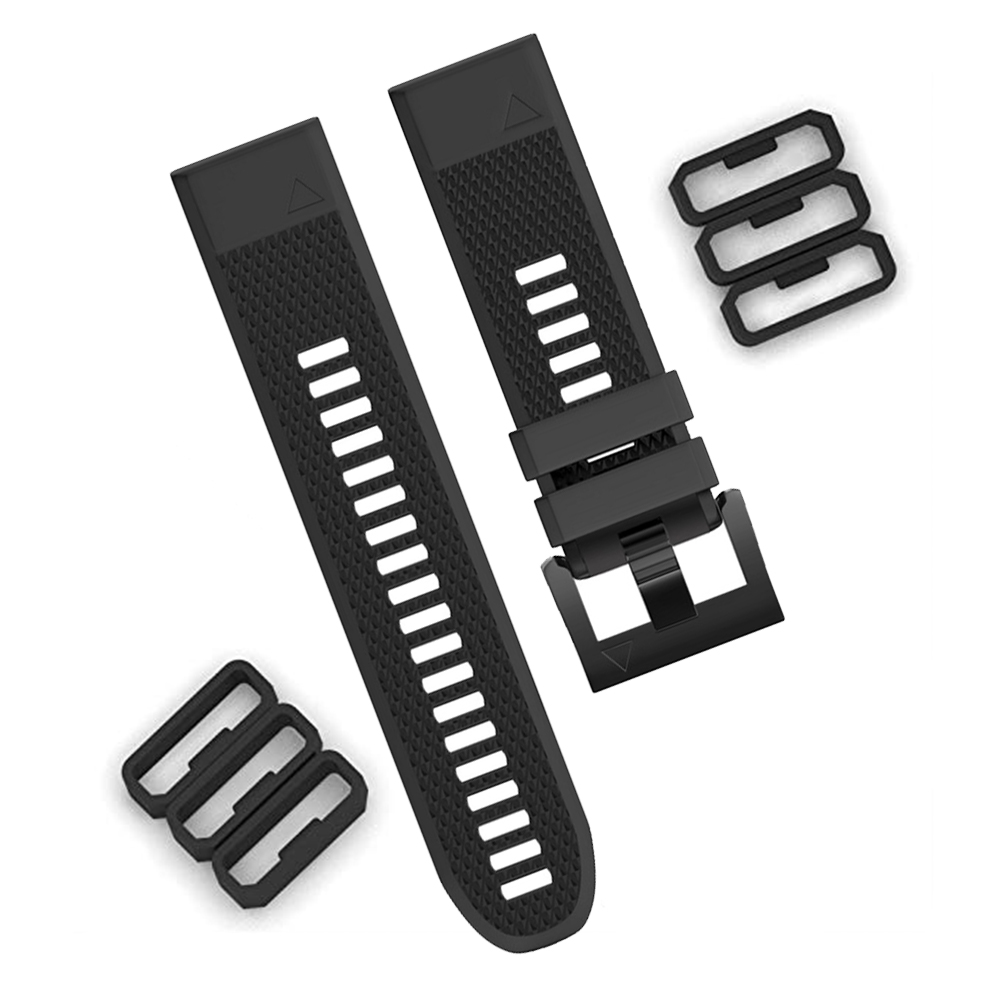 Uhr band keeper für Garmin Fenix6 6S 6X silikon Gummi ring ersatz armbänder schnalle halter für Fenix 5X 6X 20 26mm schleife