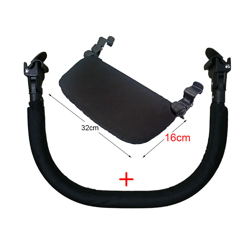 Kinderwagen Zubehör für Babyzen Yoyo Baby Zeit Yoya Fuß stütze Baby Thron Kinderwagen 16cm Fuß Verlängerung Kinderwagen Trittbrett: Grau