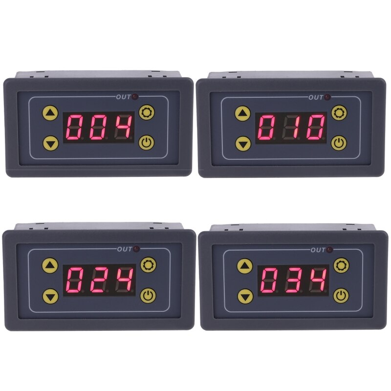 5-24VDC 110V-220VAC LED Display Digital Time Delay Relay Module Timing Delay Cycle Timer Relay Control Switch Time Relay Module