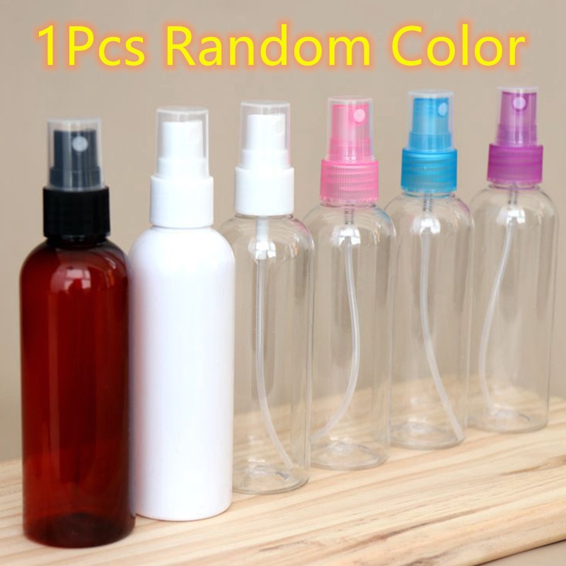 120/20ml rejse gennemsigtige plastik genopfyldelige flasker forstøver tom sprayflaske lotionflasker kosmetiske flasker tilfældig farve: 120ml