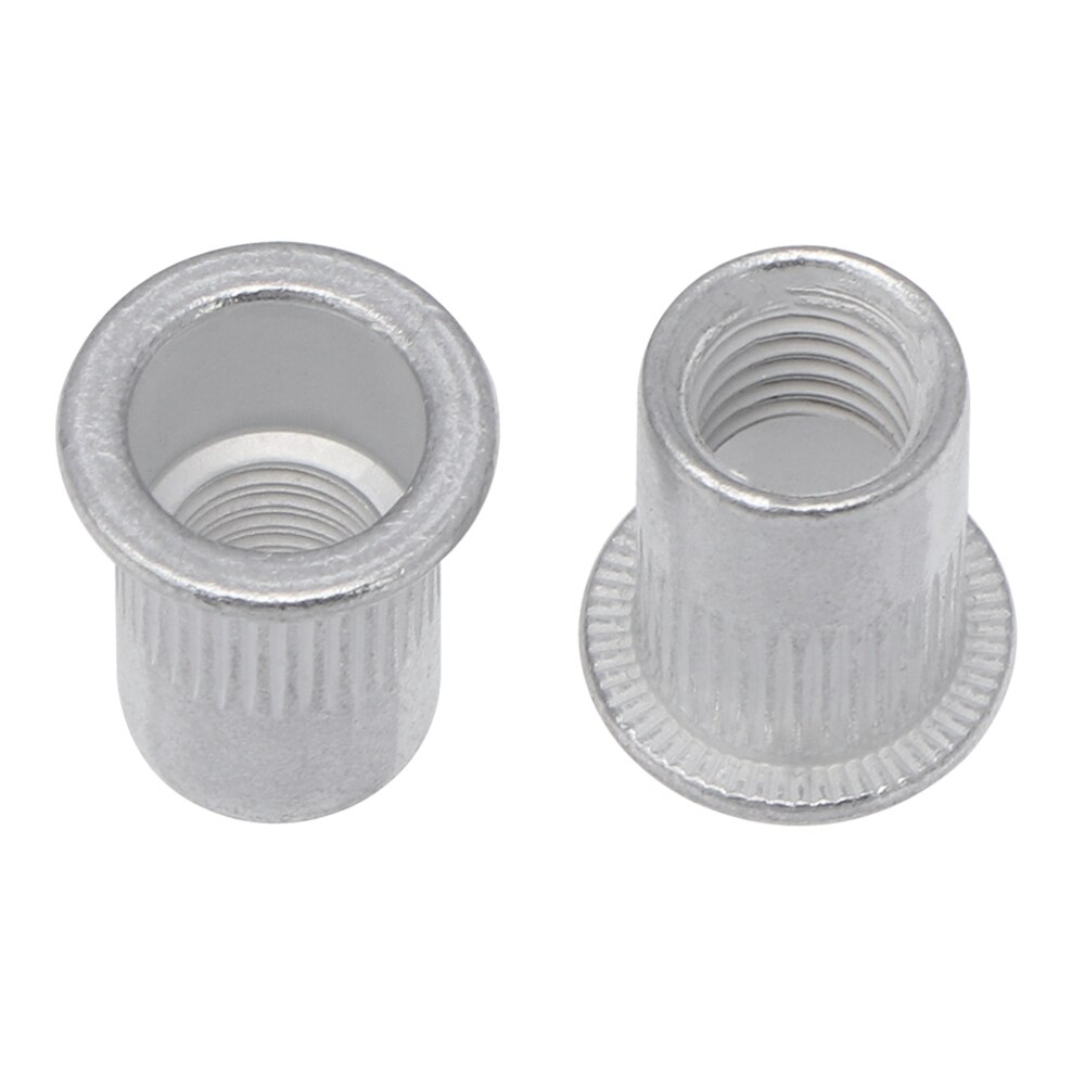 95pcs M3 M4 M5 M6 M8 M10 Rivet Nuts Aluminum Flat Head Rivet Nuts Set Insert Rivets Mix Size