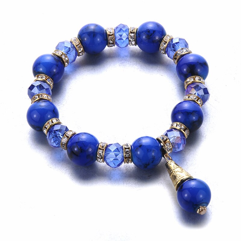 Pulsera con abalorios elásticos para niño y niña, brazalete con cuentas de colores, arcoíris, joyería fina