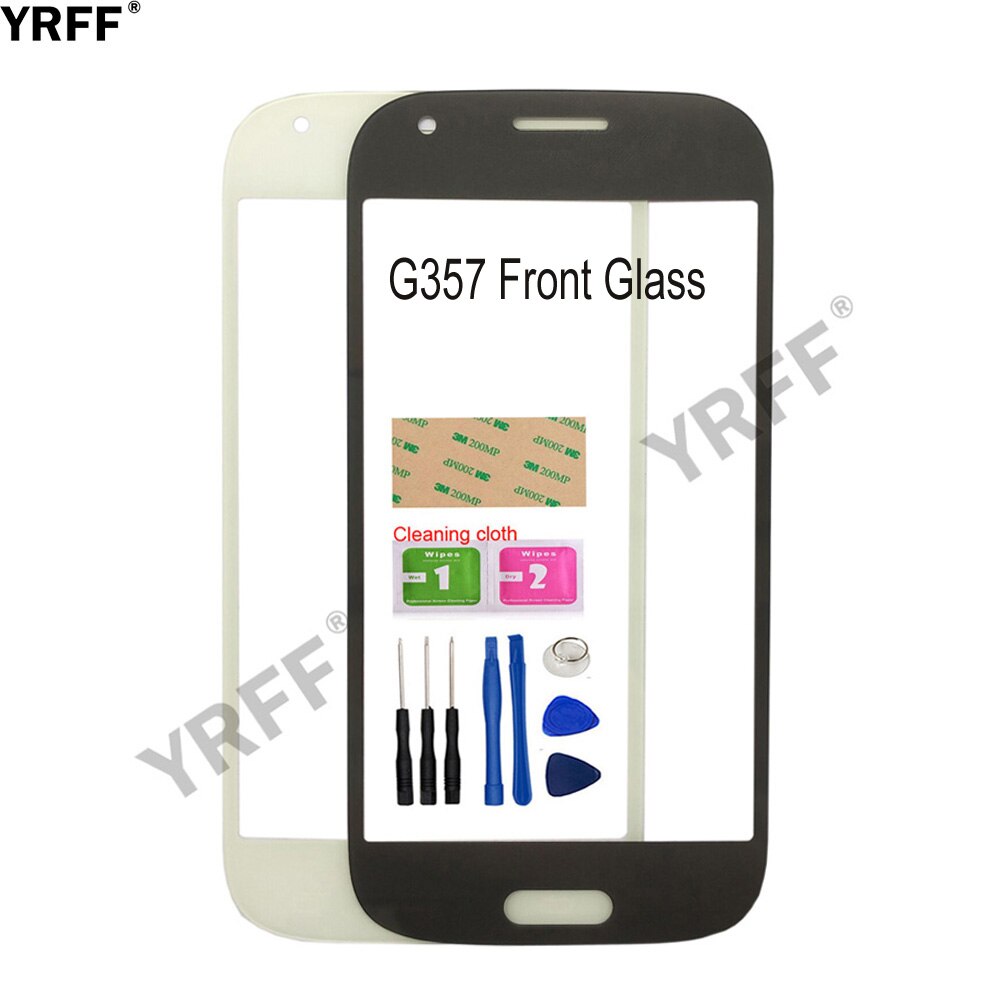 Panel frontal de cristal móvil de 4,3 pulgadas para Samsung Galaxy Ace Style LTE G357, cristal frontal (digitalizador sin Panel de pantalla táctil), vidrio exterior