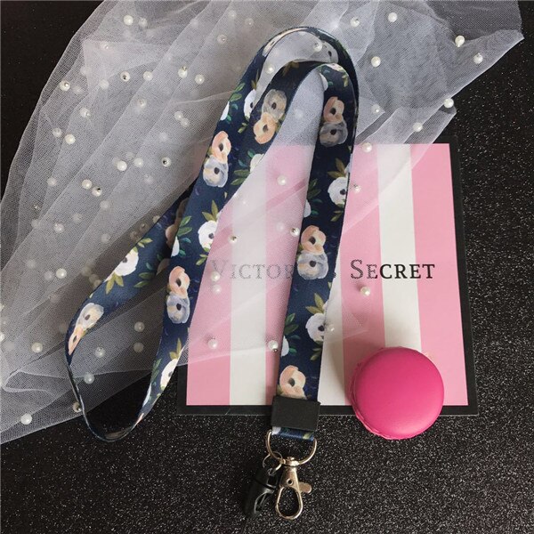 Lanyard for Keys flower lanyard for iphone 7 Samsung Phones MP3 USB Flash Drives Keys Keychains ID Name Tag Badge Holders: color