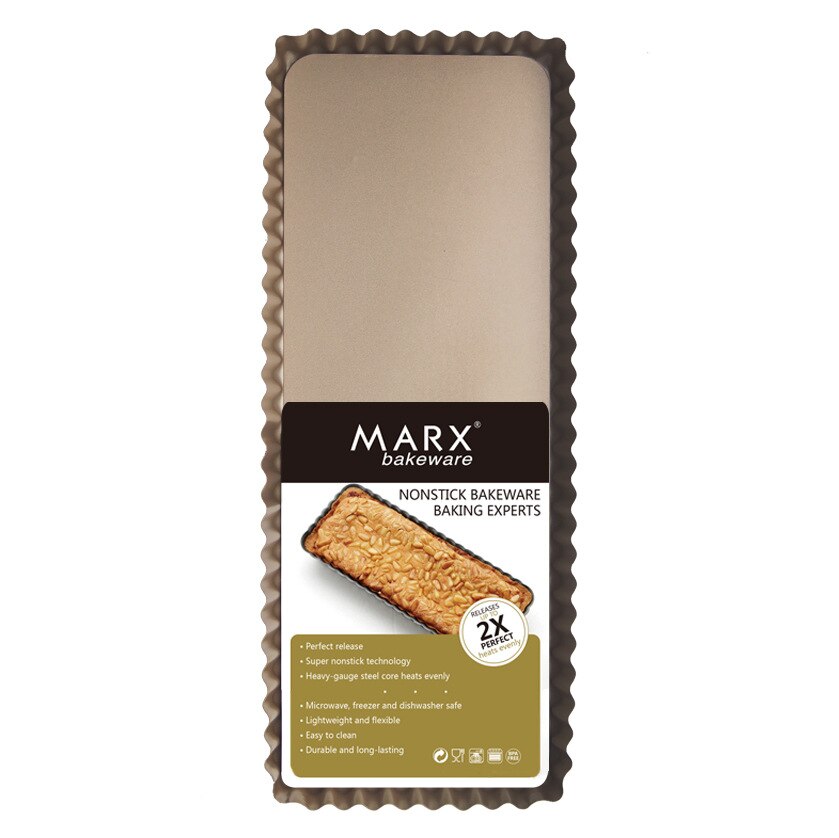 14 zoll Extra Lange Nicht-Stick Lose Bottom Quiche Tart Torte Pan, Torte Pie Pan, rechteckigen Tart Quiche Tart Pan mit Abnehmbare Basis