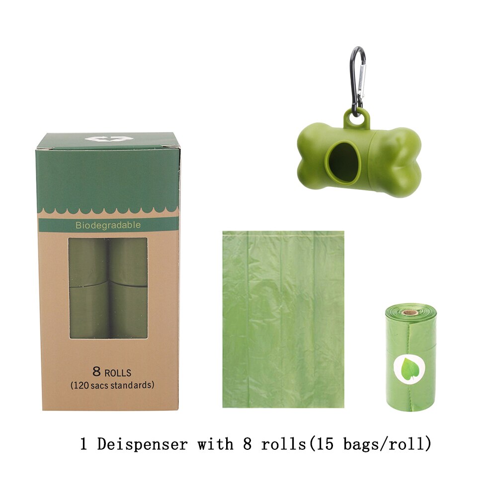 distributeur de sac de merde de chien forme drôle porte-boîte de rangement distributeur de sac de déchets convient pour laisse pour animaux de compagnie sacs de merde ensemble fournitures pour animaux de compagnie: 8 Rolls Bone