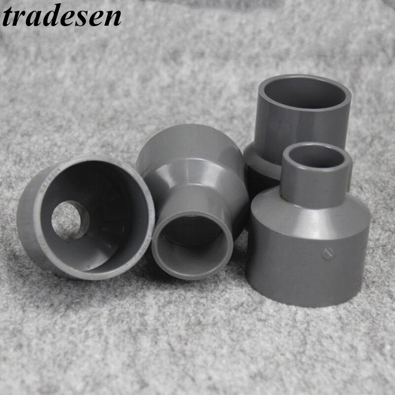 1pcs I.D 20-50mm Gray Tube Fitting Reducing Straight Connectors Garden Water Pipe Connector PVC Pipe Fittings UPVC Pipe Adapter