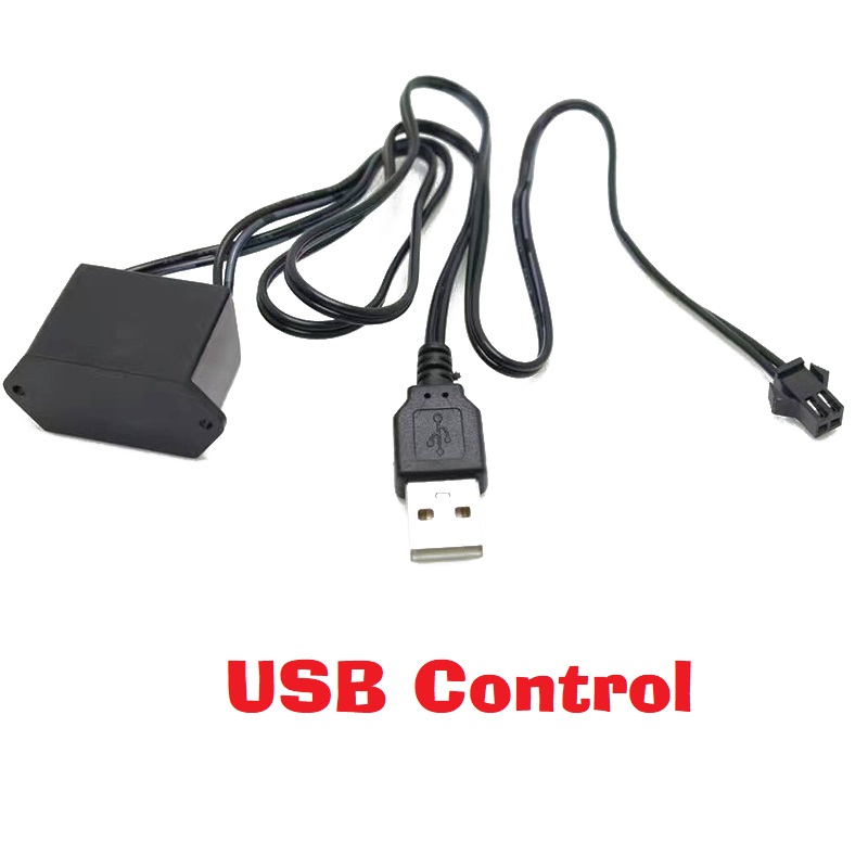 Tiras de iluminación Interior LED de neón para coche, control de cable de unidad de cigarrillos, adaptador de enchufe USB, controlador, tira de luz Led para coche: 4300 K blanco amarillo