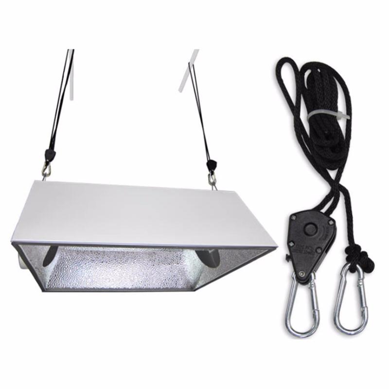 4 st 1/8 tum kraftig justerbar växelljus spärr rephängare för växande ljusarmaturer trädgårdsarbete